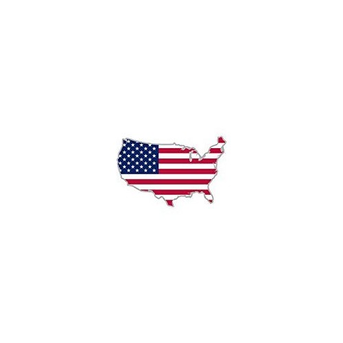 Autocollant sticker voiture moto carte drapeau usa etats unis amerique americain