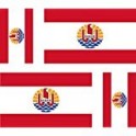 4 x Autocollant sticker voiture moto valise pc portable drapeau polynesie polyne