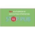 Autocollant sticker Stop Pub boite lettres