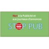 Sticker sticker Stop Pub box letters