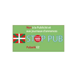 stop pub publicité basque autocollant