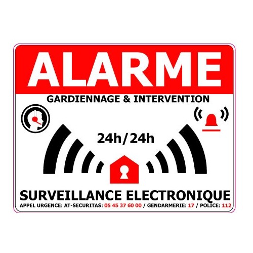 Pegatinas de la casa de la vigilancia electrónica de alarma 11