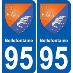 95 Bellefontaine wappen aufkleber typenschild aufkleber stadt