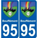 95 Bouffémont blason autocollant plaque stickers ville