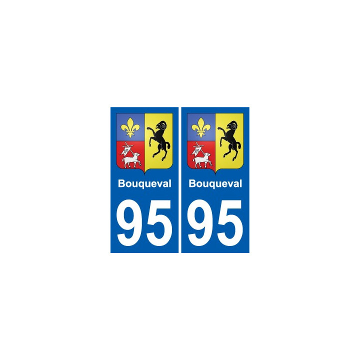 95 Bouqueval wappen aufkleber typenschild aufkleber stadt