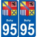 95 Buhy blason autocollant plaque stickers ville
