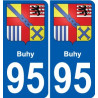 95 Buhy stemma adesivo piastra adesivi città