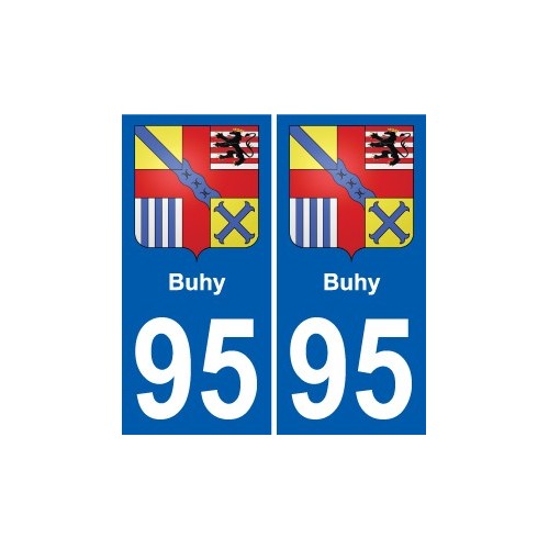 95 Buhy wappen aufkleber typenschild aufkleber stadt
