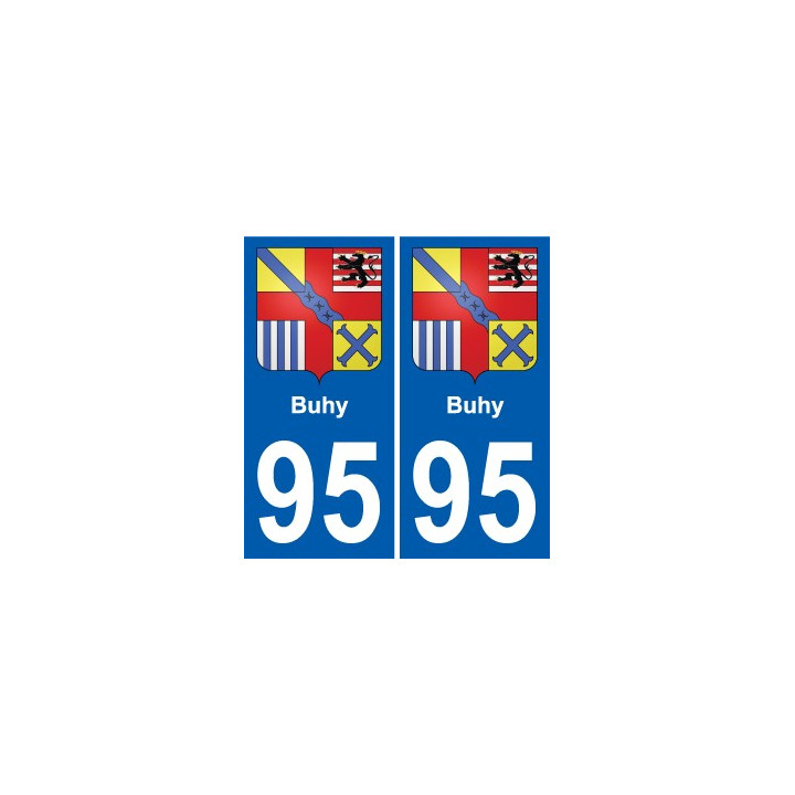 95 Buhy coat of arms sticker plate stickers city