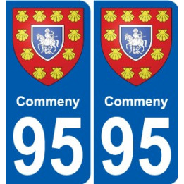 95 Commeny blason autocollant plaque stickers ville