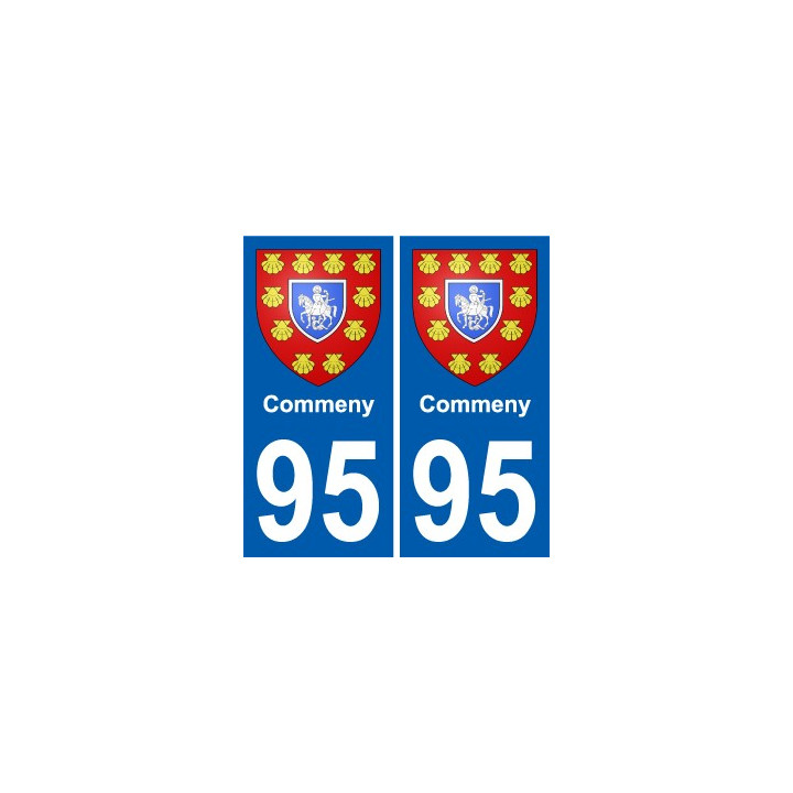 95 Commeny blason autocollant plaque stickers ville