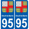 95 Deuil-la-Barre blason autocollant plaque stickers ville