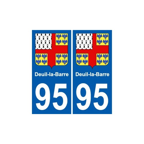 95 Deuil-la-Barre blason autocollant plaque stickers ville