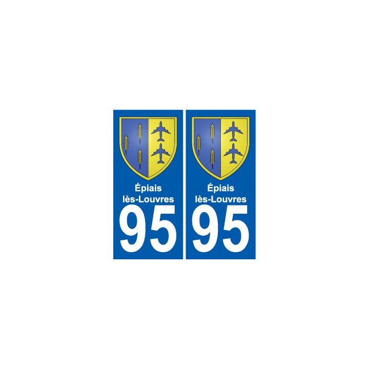95 Épiais-lès-Louvres wappen aufkleber typenschild aufkleber stadt