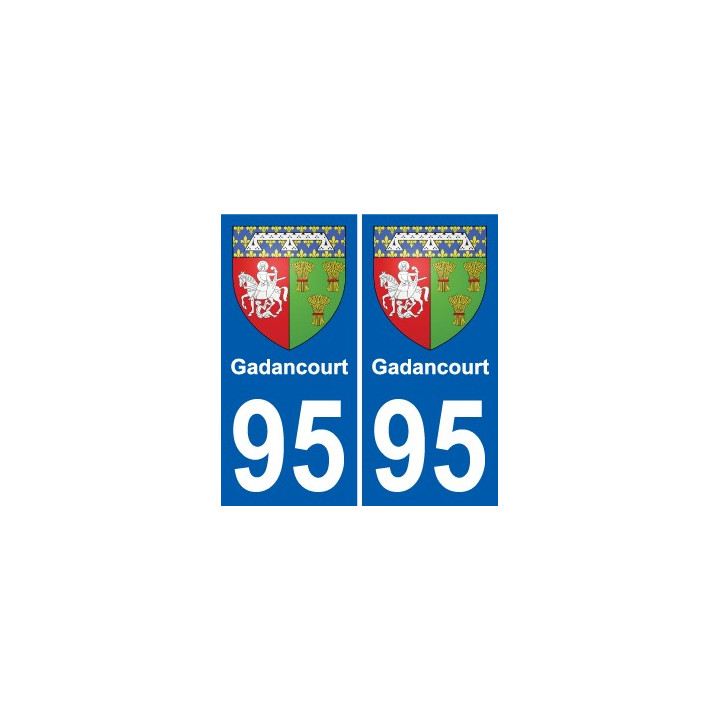 95 Gadancourt wappen aufkleber typenschild aufkleber stadt