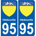 95 Hédouville wappen aufkleber typenschild aufkleber stadt