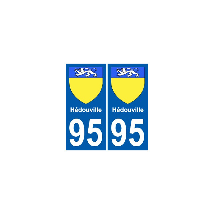 95 Hédouville wappen aufkleber typenschild aufkleber stadt