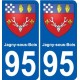 95 Jagny-sous-Bois stemma adesivo piastra adesivi città