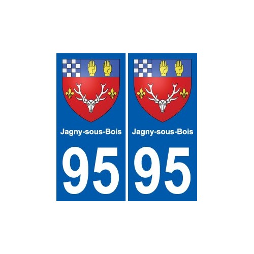 95 Jagny-sous-Bois stemma adesivo piastra adesivi città