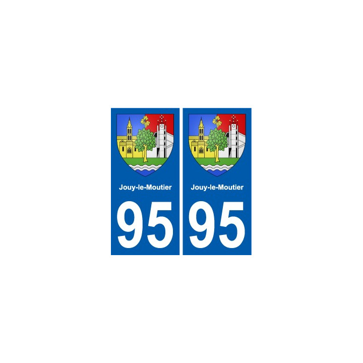 95 Jouy-le-Moutier blason autocollant plaque stickers ville