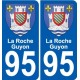 95 -La Roche-Guyon blason autocollant plaque stickers ville