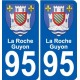 95 -La Roche-Guyon coat of arms sticker plate stickers city