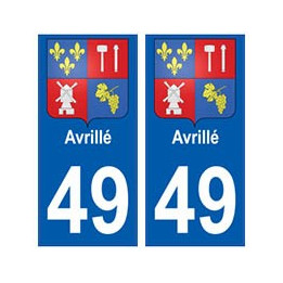 49 Avrillé blason autocollant plaque stickers ville