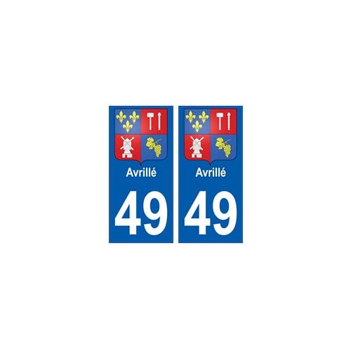 49 Avrillé blason autocollant plaque stickers ville