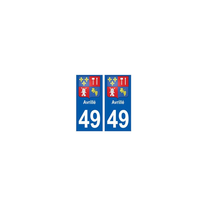 49 Avrillé blason autocollant plaque stickers ville