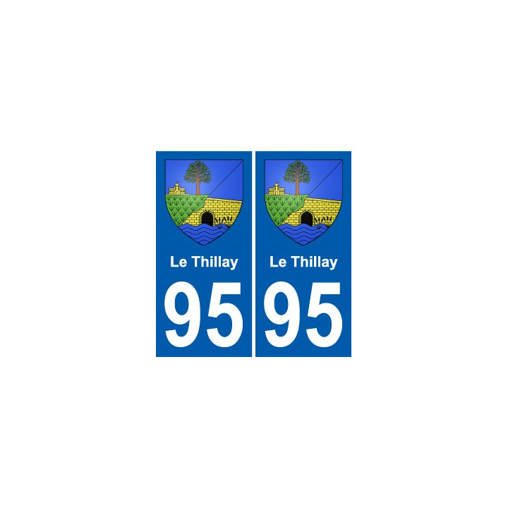 95 Le Thillay wappen aufkleber typenschild aufkleber stadt