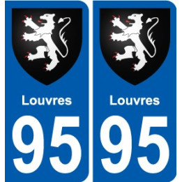 95 Louvres wappen aufkleber typenschild aufkleber stadt