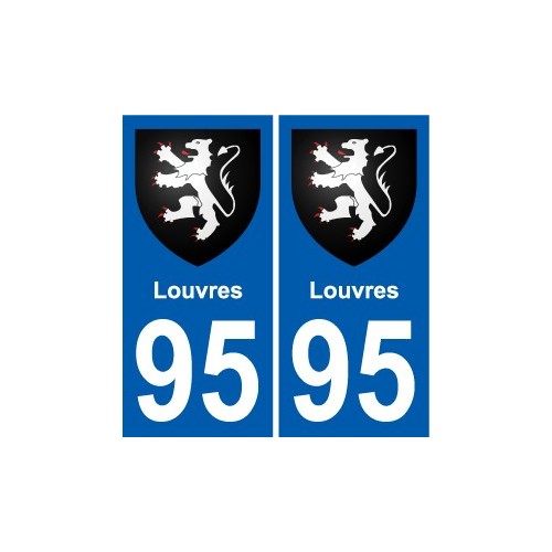 95 Louvres wappen aufkleber typenschild aufkleber stadt