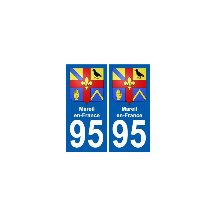 95 Mareil-en-France blason autocollant plaque stickers ville