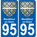 95 Maudétour-en-Vexin coat of arms sticker plate stickers city