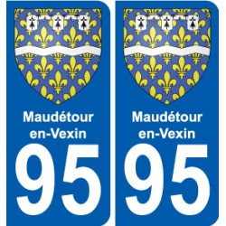 95 Maudétour-en-Vexin wappen aufkleber typenschild aufkleber stadt