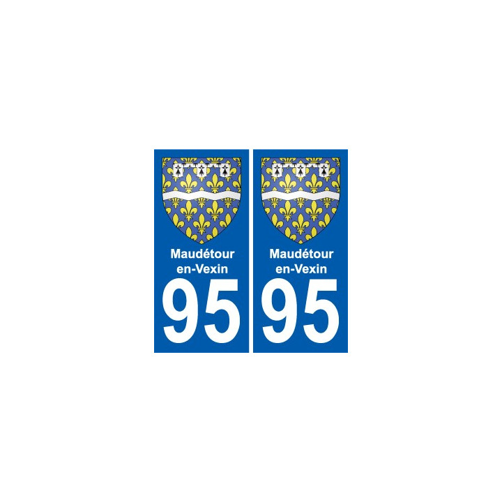 95 Maudétour-en-Vexin wappen aufkleber typenschild aufkleber stadt