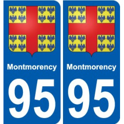 95 Montmorency wappen aufkleber typenschild aufkleber stadt