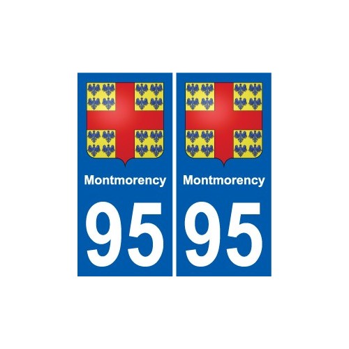 95 Montmorency blason autocollant plaque stickers ville