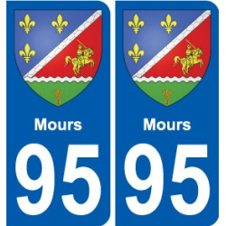 95 Mours wappen aufkleber typenschild aufkleber stadt