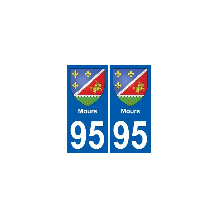 95 Mours wappen aufkleber typenschild aufkleber stadt