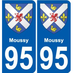 95 Moussy wappen aufkleber typenschild aufkleber stadt