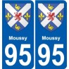 95 Moussy stemma adesivo piastra adesivi città