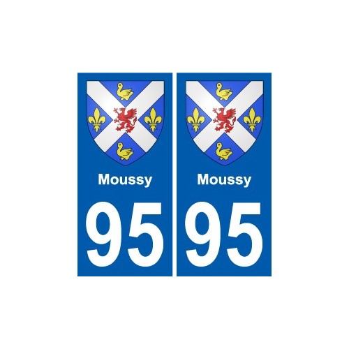 95 Moussy wappen aufkleber typenschild aufkleber stadt