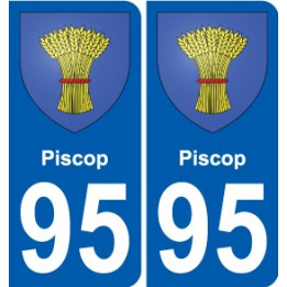 95 Piscop wappen aufkleber typenschild aufkleber stadt