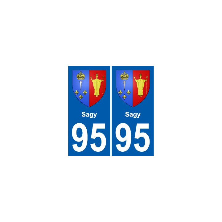 95 Sagy wappen aufkleber typenschild aufkleber stadt