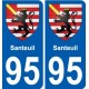 95 Santeuil stemma adesivo piastra adesivi città