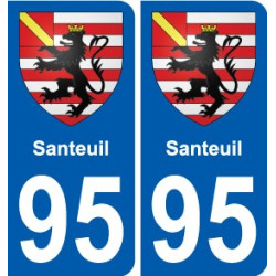 95 Santeuil stemma adesivo piastra adesivi città