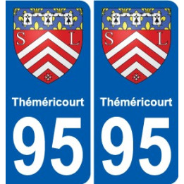 95 Théméricourt wappen aufkleber typenschild aufkleber stadt