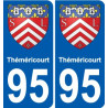 95 Théméricourt wappen aufkleber typenschild aufkleber stadt