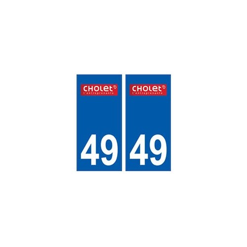 49 Cholet logo autocollant plaque stickers ville
